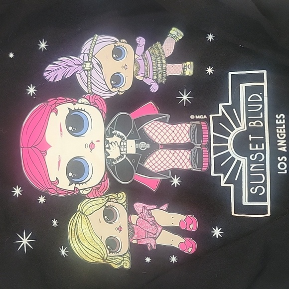 Lol Doll jacket and shirt size 4/5 purple and black in color. - Picture 2 of 8